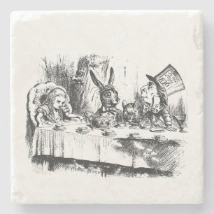 Alice im Wunderland Tea Party Steinuntersetzer