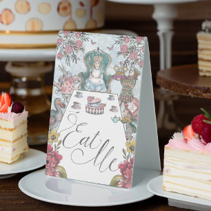 Alice im Wunderland Tee Party essen Tischaufsteller