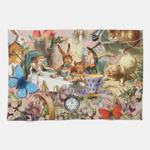 Alice im Wunderland Tee Party Geschirrtuch