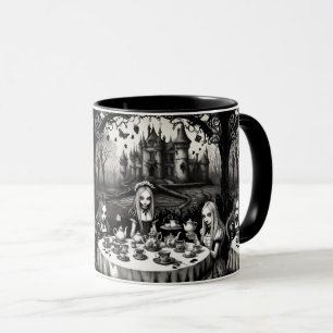 Alice im Wunderland Tee Party im Gotischen Stil Tasse