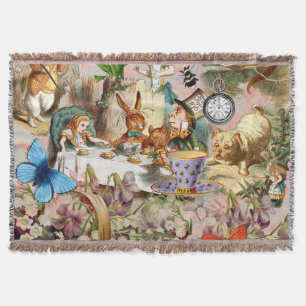 Alice im Wunderland Tee Party Kunst Decke