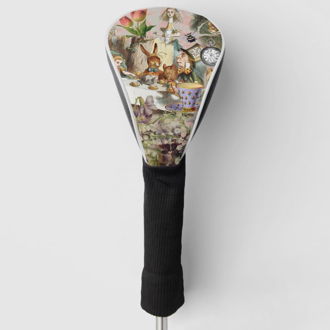 Alice im Wunderland Tee Party Kunst Golf Headcover (Vorderseite)