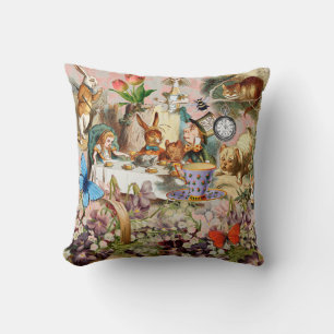 Alice im Wunderland Tee Party Kunst Kissen