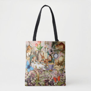 Alice im Wunderland Tee Party Kunst Tasche