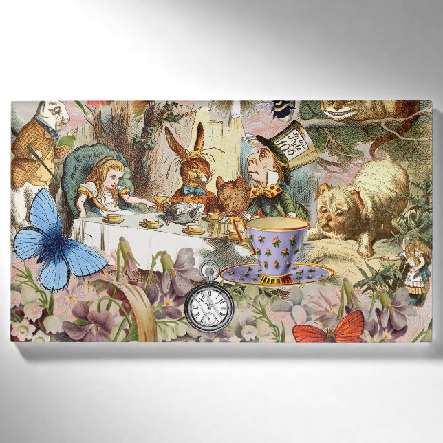 Alice im Wunderland Tee Party Namenschild (Vorderseite)