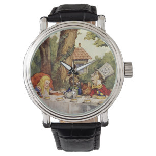 Alice im Wunderland-Tee-Party-Uhr Armbanduhr