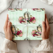 Alice im Wunderland Tee Time Wrapping Paper