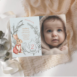 Alice im Wunderland Tee zum zweiten Geburtstag Einladung