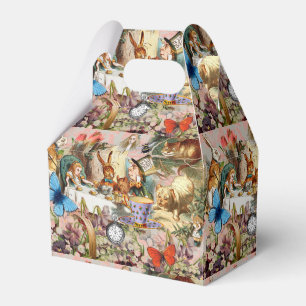 Alice im Wunderland Teegesellschaft Kunst Geschenkschachtel