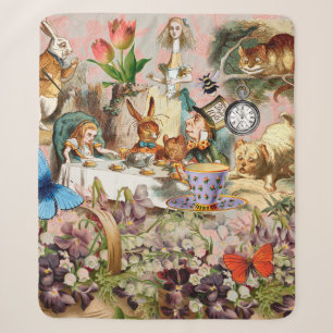 Alice im Wunderland Teeparty Kunst Sherpadecke