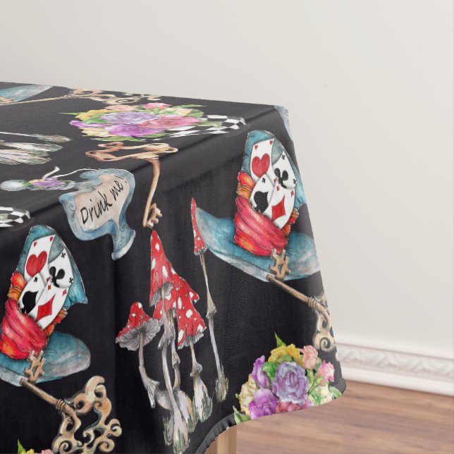 Alice im Wunderland Theme Tischdecke (Beispiel)