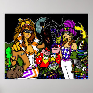 Alice im Wunderland trifft Zauberer von Oz Poster