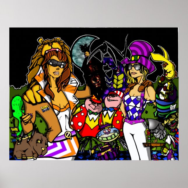 Alice im Wunderland trifft Zauberer von oz Poster (Vorne)