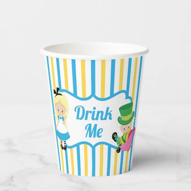 Alice im Wunderland trinken Ich Niedlich Kinder Te Pappbecher (Vorderseite)