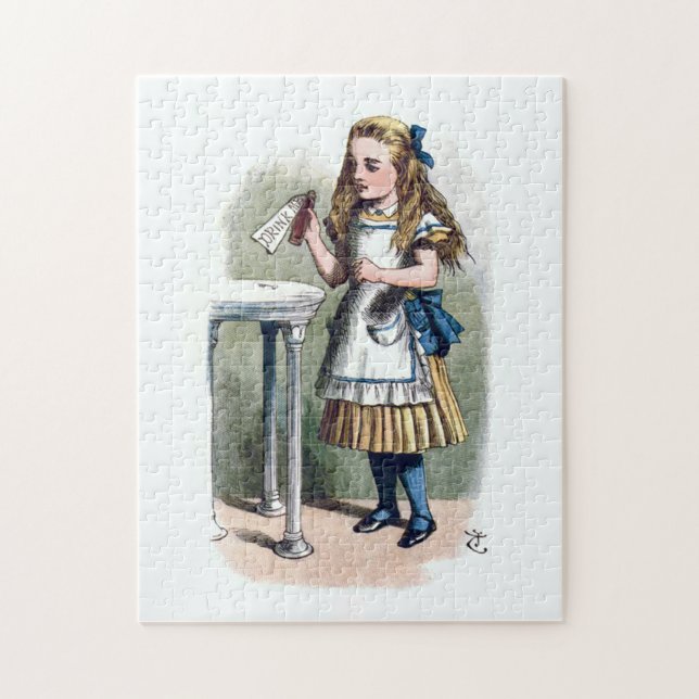 Alice im Wunderland trinken mich Puzzle (Vertikal)