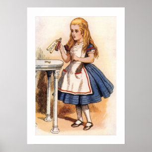 Alice im Wunderland Trinktrunk Poster