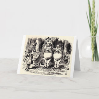 Alice im Wunderland: Twiddle Dee und Twiddle Dum Karte