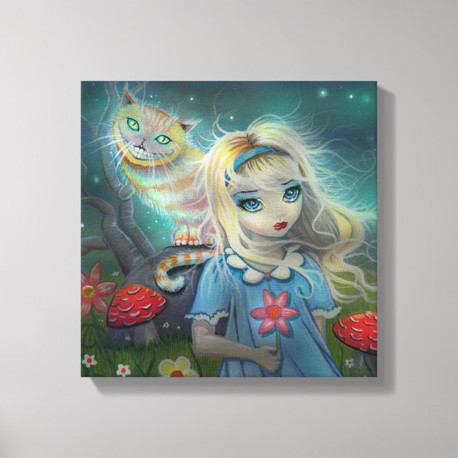 Alice im Wunderland überzogene Leinwand (Vorderseite)