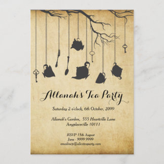 Alice im Wunderland Unbirthday Einladung