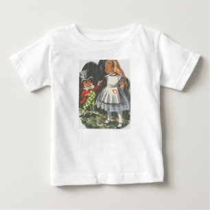 Alice im Wunderland und das Mad Hatter Baby T-shirt