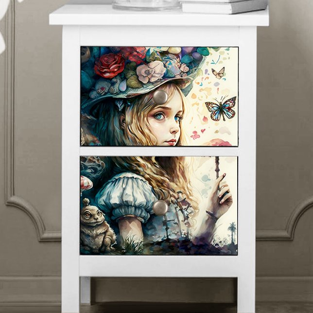 Alice im Wunderland und die Magischen Pilze Seidenpapier (Von Creator hochgeladen)