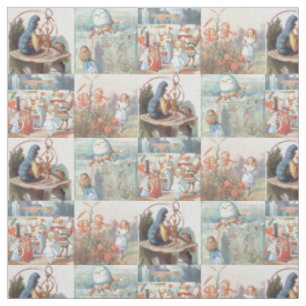 Alice im Wunderland und durch das Blickfeld Stoff