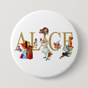 ALICE IM WUNDERLAND UND FREUEN BUTTON