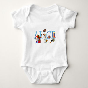 ALICE IM WUNDERLAND UND FREUNDE BABY STRAMPLER