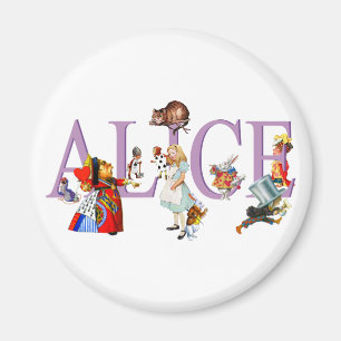 ALICE IM WUNDERLAND UND FREUNDE MAGNET