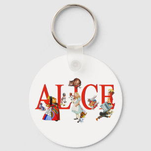 Alice im Wunderland und Freunde Schlüsselanhänger