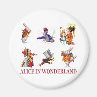 Alice im Wunderland und ihre Freunde Magnet