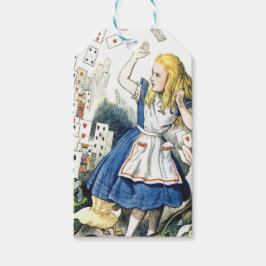 Alice im Wunderland und Spielkarten Geschenkanhänger
