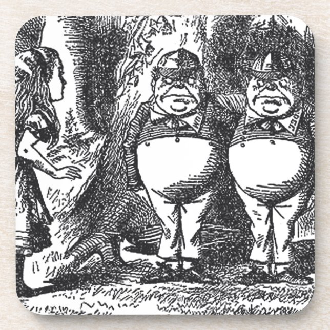 Alice im Wunderland Untersetzer (Vorderseite)