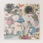 Alice im Wunderland Vintag Märchengebäck<br><div class="desc">Wunderschön gestaltetes Puzzle zum Thema Vintage Alice im Wunderland. Ideal für alle, die Alice im Wunderland Lieben. Design bietet einen Mix aus eigenen, von Hand gezeichnet Originalfloralen und Kunstwerken. Wir haben die Vintagen Illustrationen der ikonischen Alice im Wunderland akribisch restauriert, indem wir sie von Hand skizziert haben und mit wunderschönen...</div>