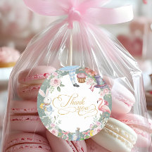 Alice im Wunderland Vintage 1. Geburtstag Danke