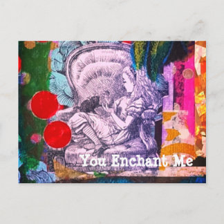 Alice im Wunderland Vintage Postkarte
