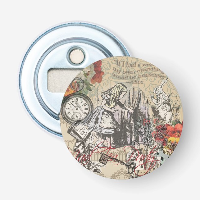 Alice im Wunderland Vorhang Classic Art Flaschenöffner (Vorderseite)
