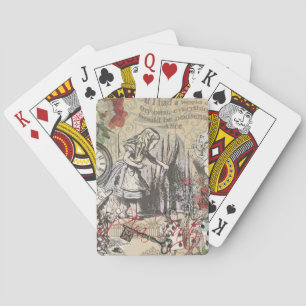 Alice im Wunderland Vorhang Classic Art Spielkarten