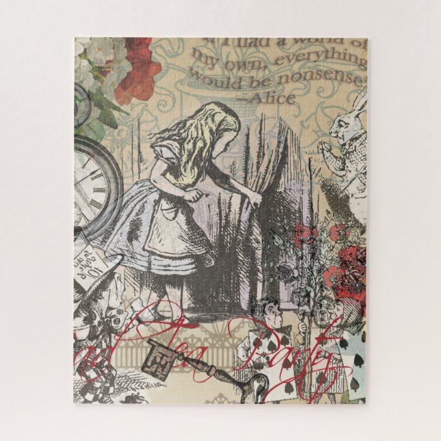 Alice im Wunderland Vorhang Unsinn (Vertikal)