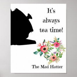 Alice im Wunderland Wall Art, Teekonzept Poster