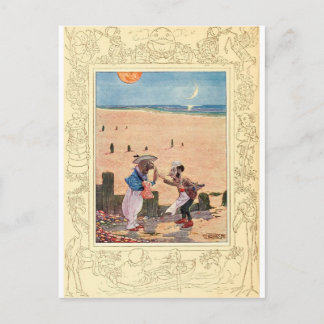 Alice im Wunderland, Walrus und Carpenter Postkarte