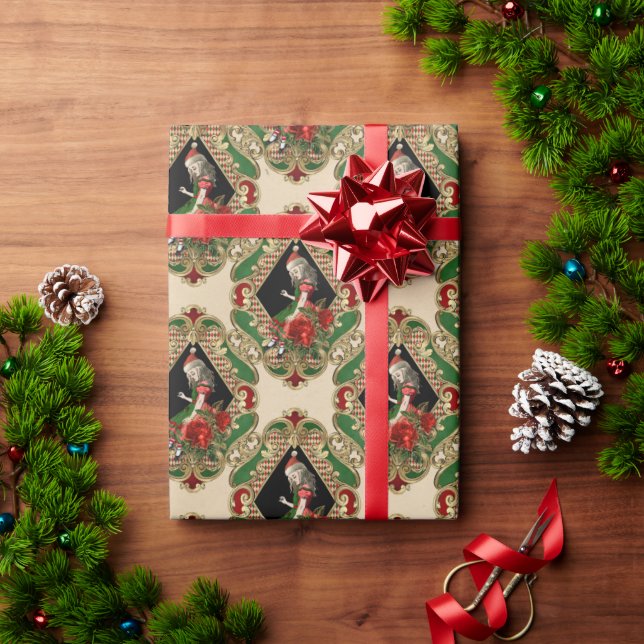 Alice im Wunderland Weihnachtswrapping Paper Geschenkpapier (Feiertagsgeschenk)
