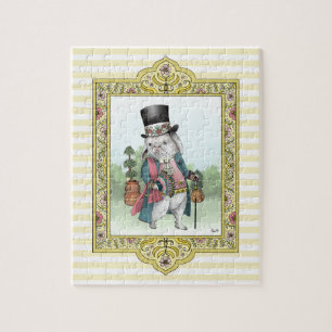 Alice im Wunderland Weißer Hase mit Kleidung