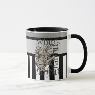Alice im Wunderland-weißer KaninchenGrunge Tasse