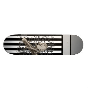 Alice im Wunderland-weißer RitterGrunge Skateboard