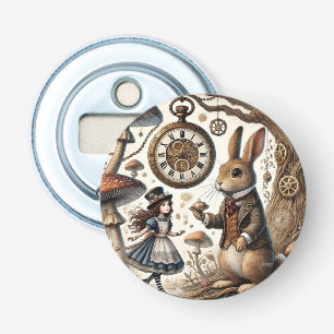 Alice im Wunderland weißes Kaninchen Flaschenöffner
