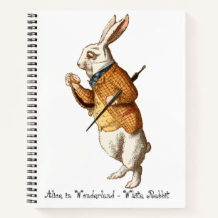 Alice im Wunderland - Weißes Kaninchen Notizbuch