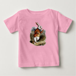 Alice im Wunderland Weißes Kaninchen personalisier Baby T-shirt