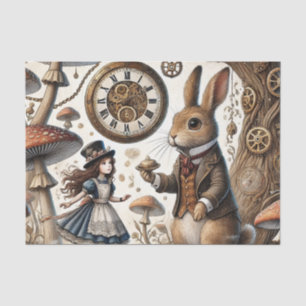 Alice im Wunderland weißes Kaninchen Seidenpapier
