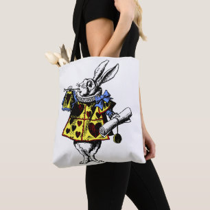 Alice im Wunderland Weißes Kaninchen Shirt Tasche